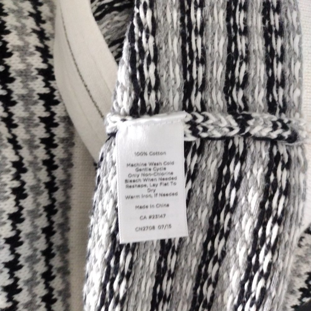 Talbots Houndstooth Pattern Zip Front Sweater Lon… - image 7